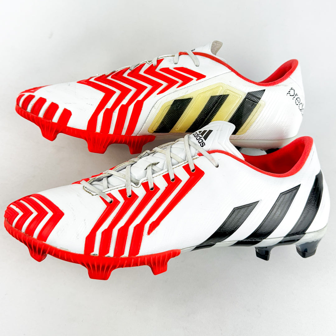 Adidas Predator Instinct FG - White/Solar Red/Black *Pre-Owned*