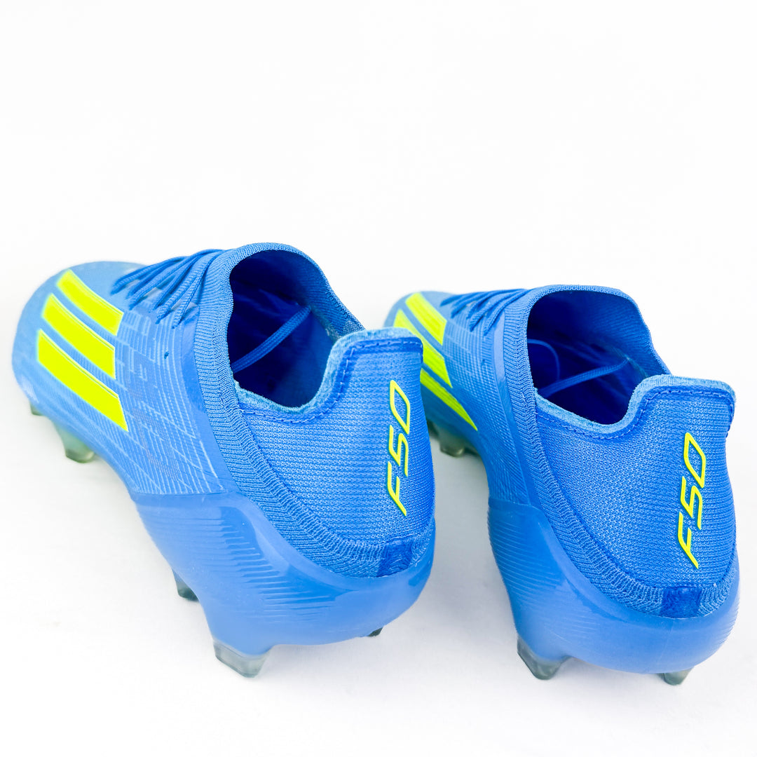 Adidas F50 Elite FG - Lucid Ray Blue/Team Solar Yellow/Lucid Aquamarine *Laced Mod*