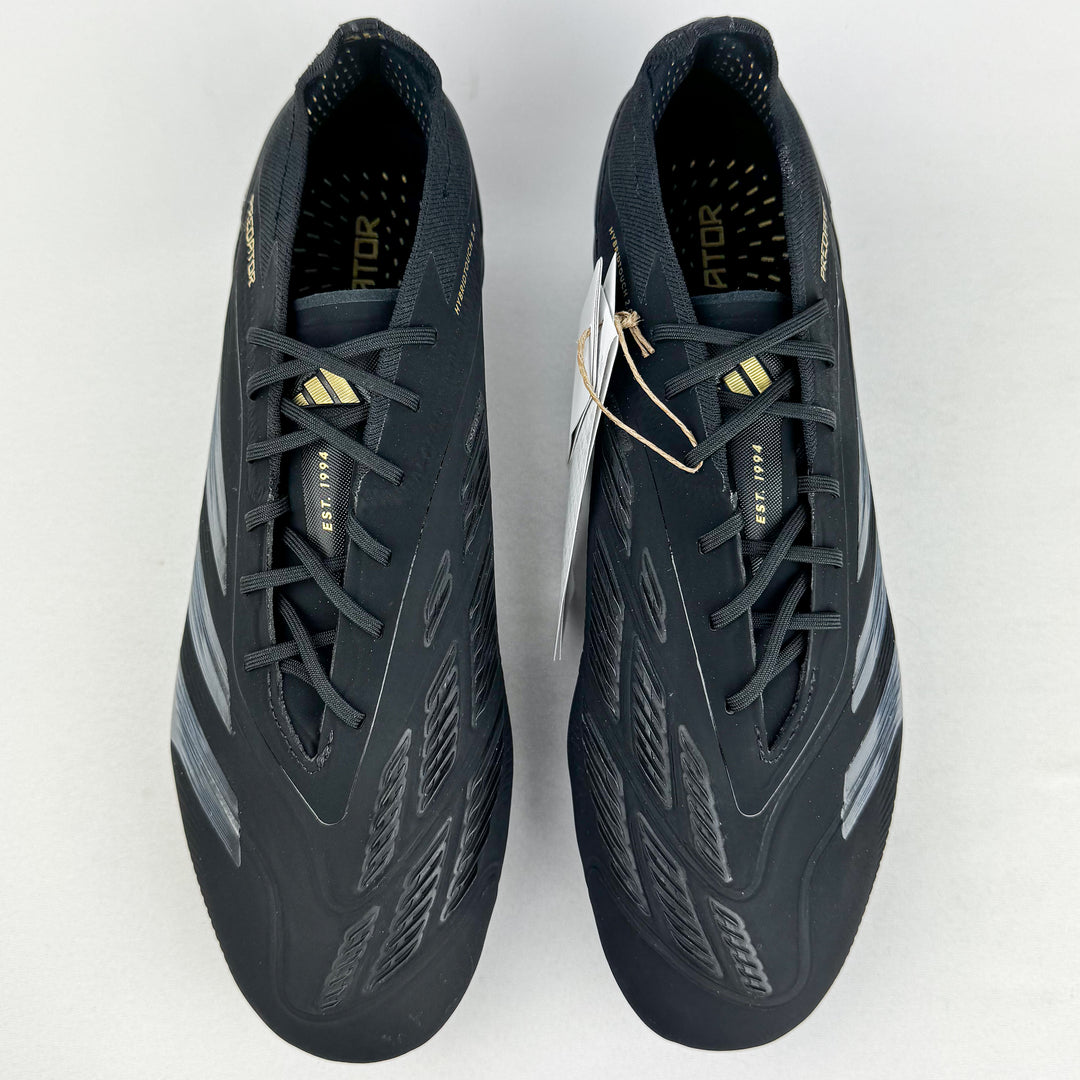 Adidas Predator Elite SG - Core Black/Gold Metallic/Carbon *Brand New*