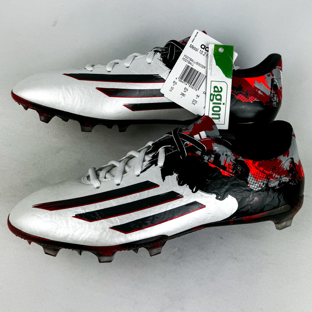 Adidas F50 Adizero Messi 10.2 FG - Pibe de Barr10 - White/Scarlet Red/Granite *In Box*