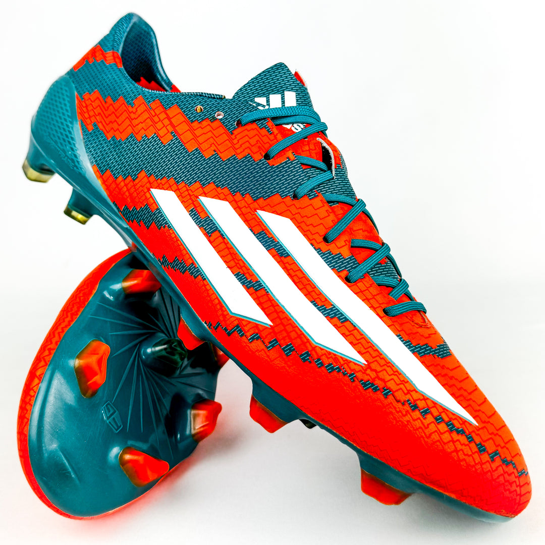 Adidas F50 Adizero 2014 FG - Messi Mirosar10 - Power Teal/White/Solar Orange *As New*