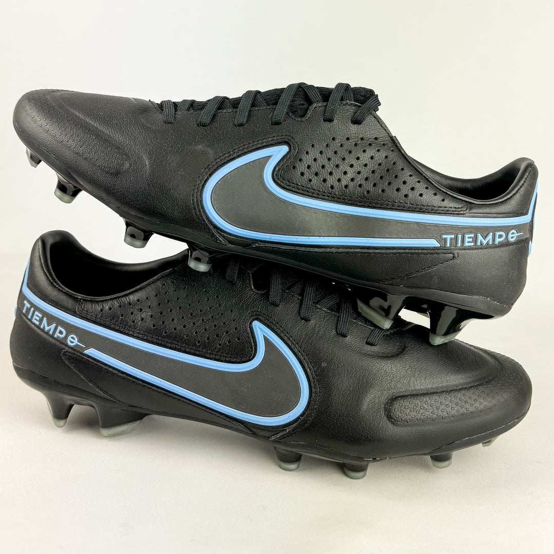 Nike Tiempo Legend 9 Pro FG - Black/Iron Grey/Light Photo Blue *In Box*