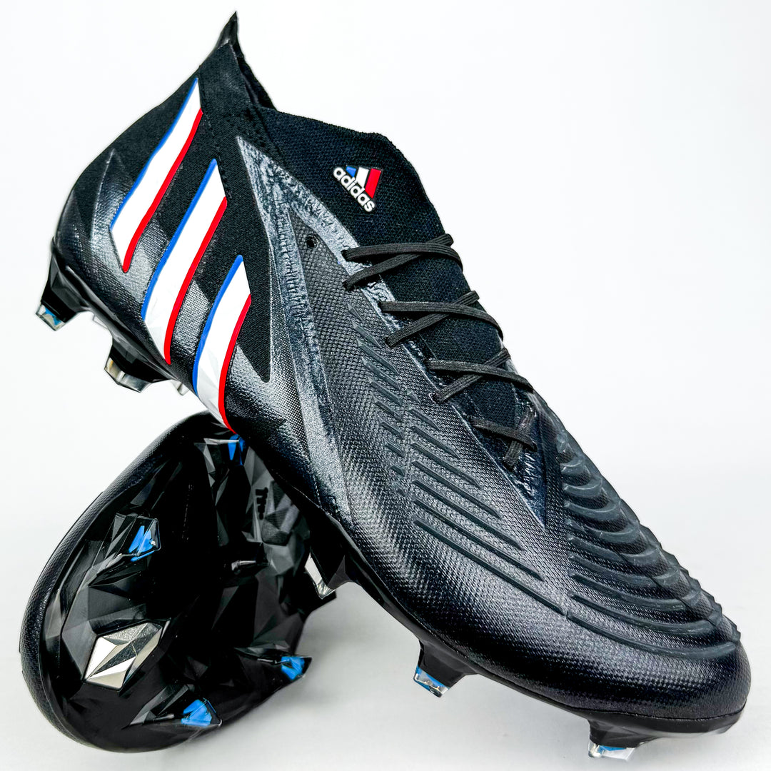 Adidas Predator Edge .1 FG - Core Black/White/Vivid Red/Bold Blue *Brand New*
