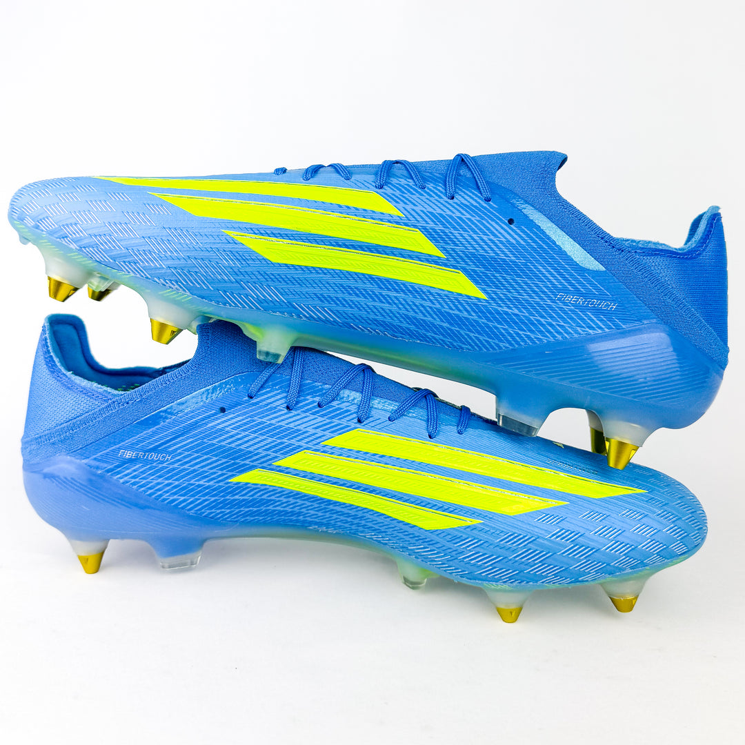 Adidas F50 Elite SG - Lucid Ray Blue/Team Solar Yellow/Lucid Aquamarine *Laced Mod*