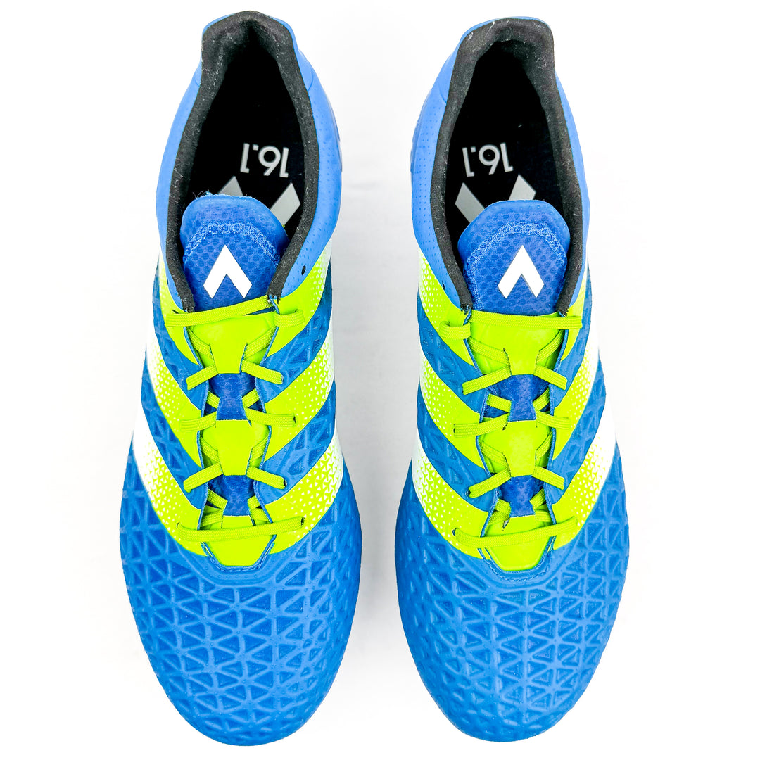 Adidas Ace 16.1 SG - Shock Blue/Semi Solar Slime/White *Brand New*