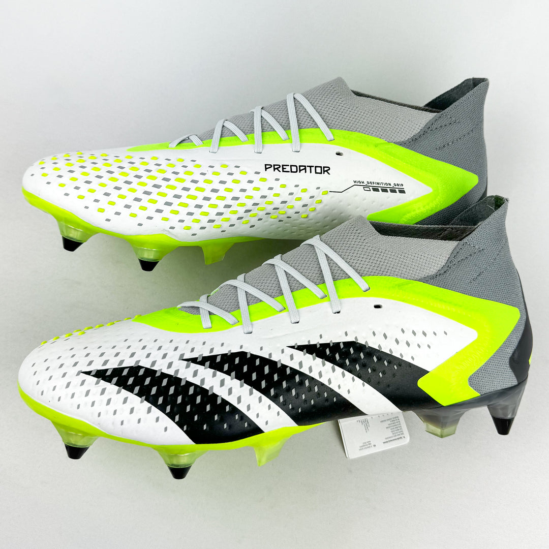 Adidas Predator Accuracy .1 SG - White/Core Black/Lucid Lemon *Brand New*