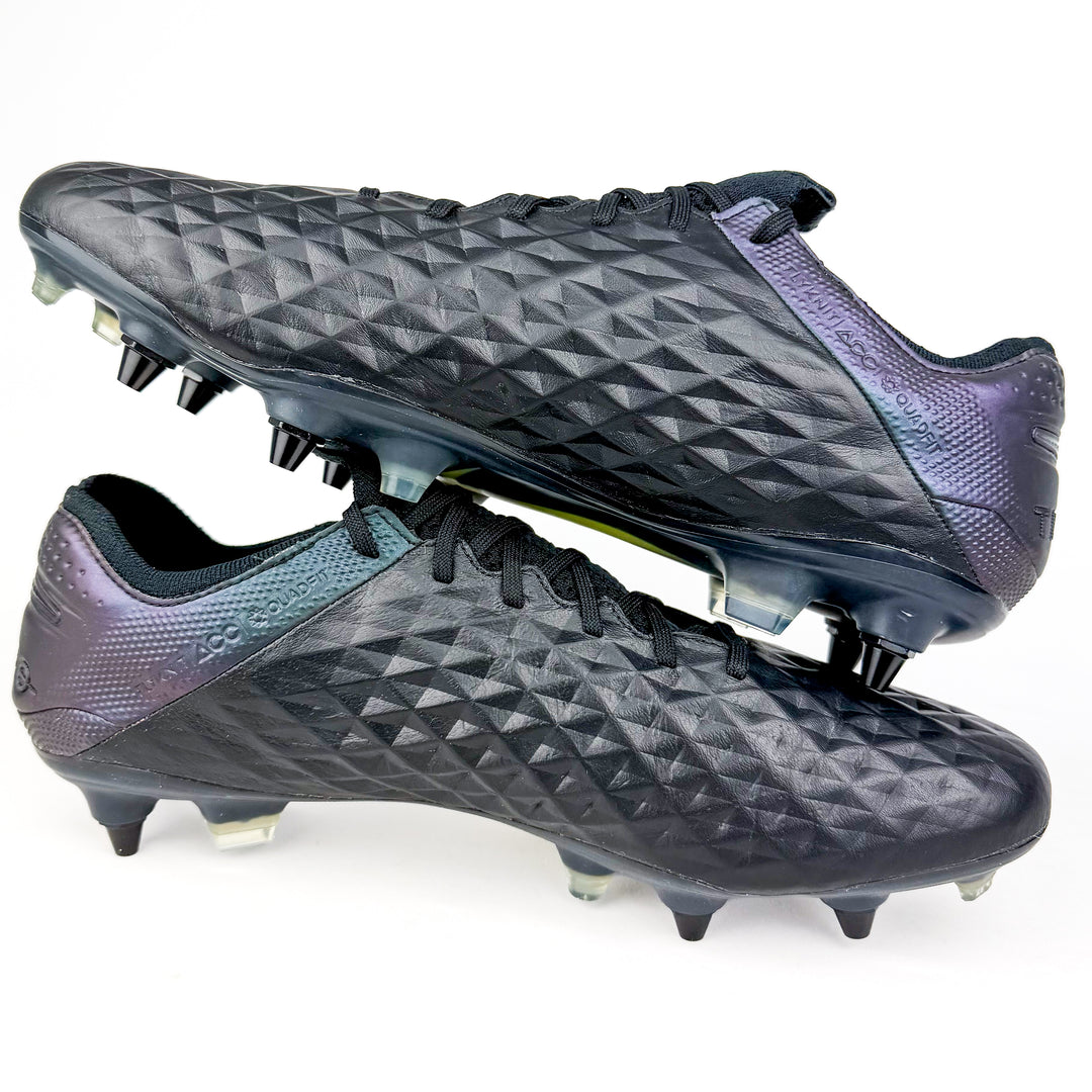 Nike Tiempo Legend VIII Elite Anti-Clog SG-Pro – Black/Kinetic Black *Brand New*