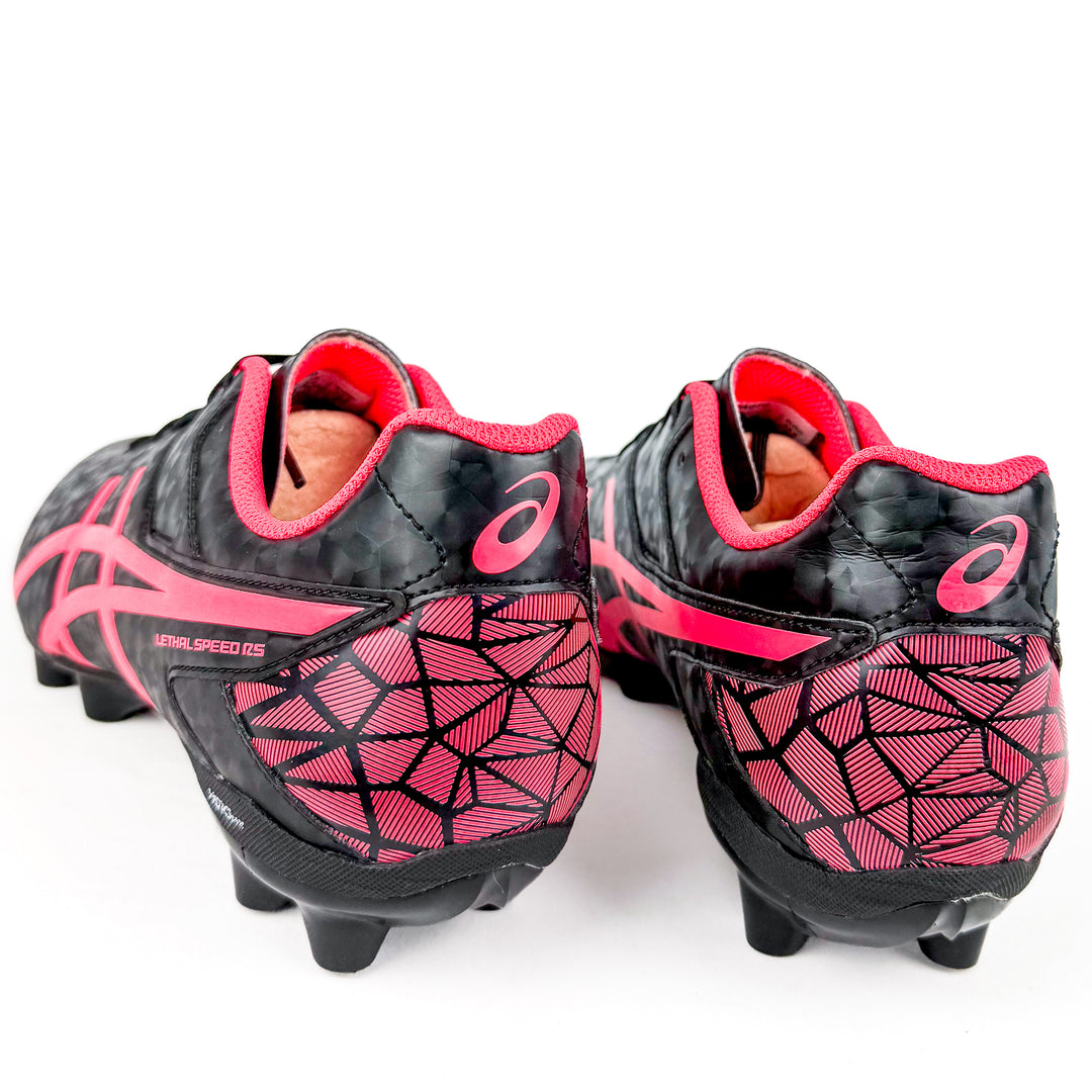 ASICS Lethal Speed RS FG - Black/Coral Red *As New*