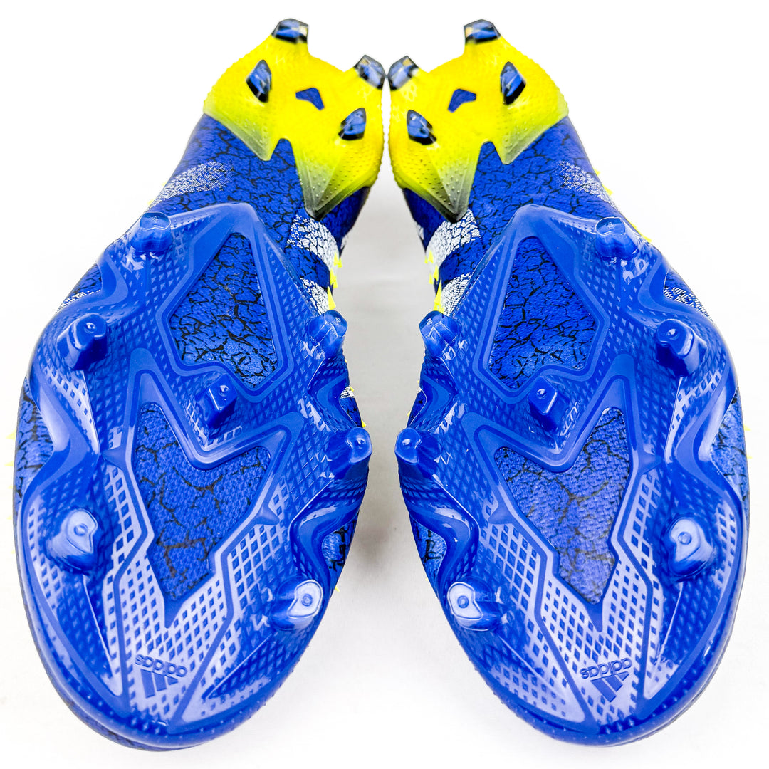 Adidas Predator Freak .1 Low FG - Blue/Core Black/Solar Yellow/White *Brand New*