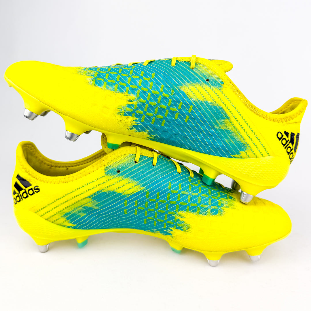 Adidas Predator Malice Control SG - Shock Yellow/Core Black/Hi-Res Aqua *Pre-Owned*