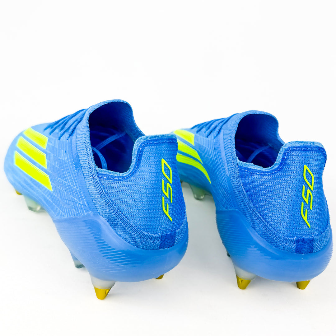 Adidas F50 Elite SG - Lucid Ray Blue/Team Solar Yellow/Lucid Aquamarine *Laced Mod*
