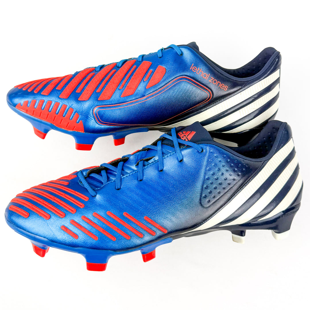 Adidas Predator LZ FG - Blue/White/Infrared *Wore Once*