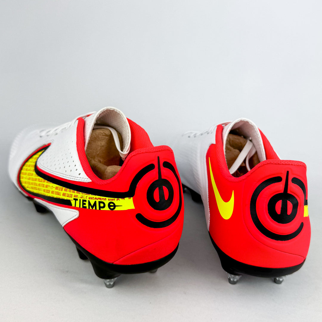 Nike Tiempo Legend 9 Academy AC SG-Pro - White/Volt/Bright Crimson *Wore Once*