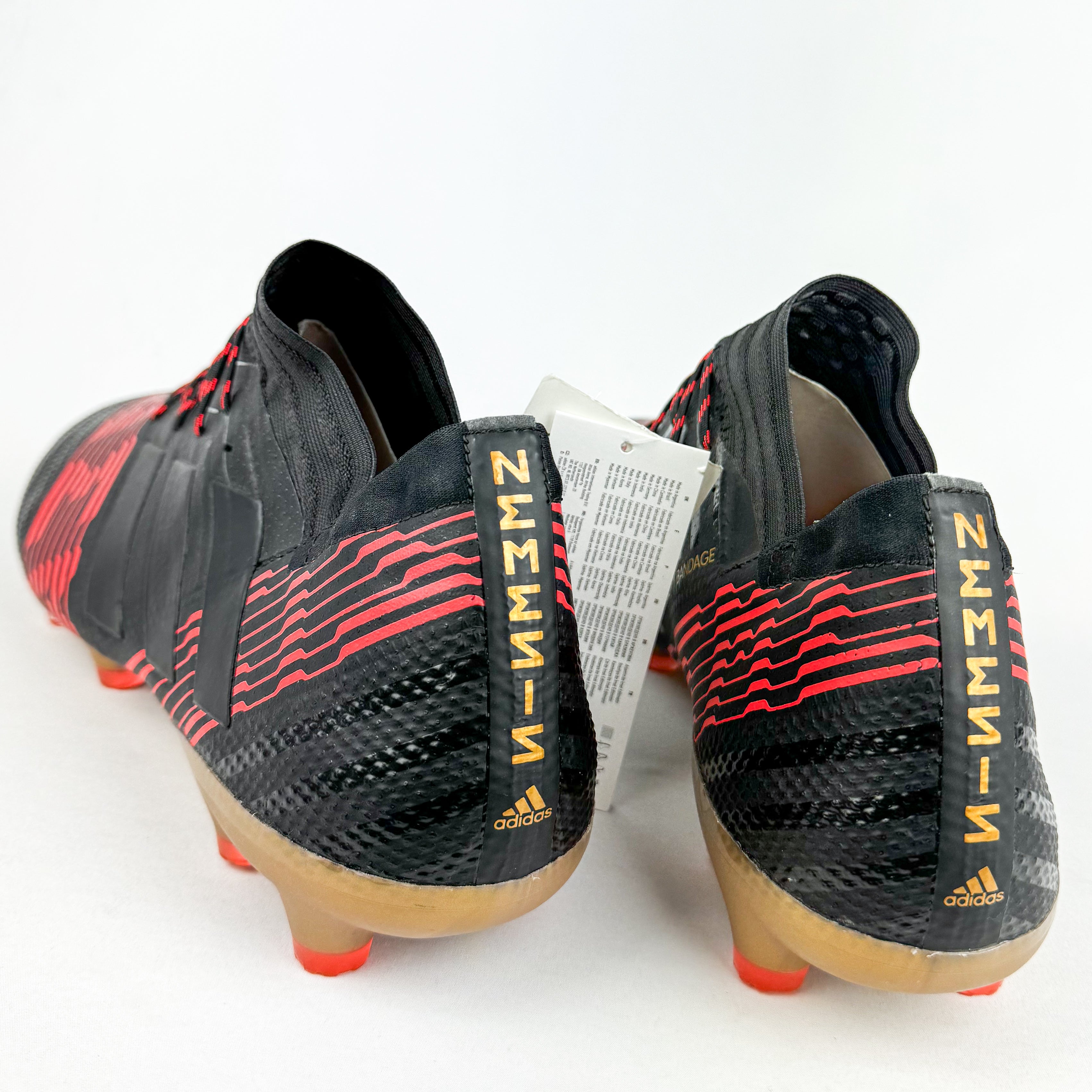 Adidas Nemeziz 17.1 FG Core Black Solar Red Gold Brand New PM Boots