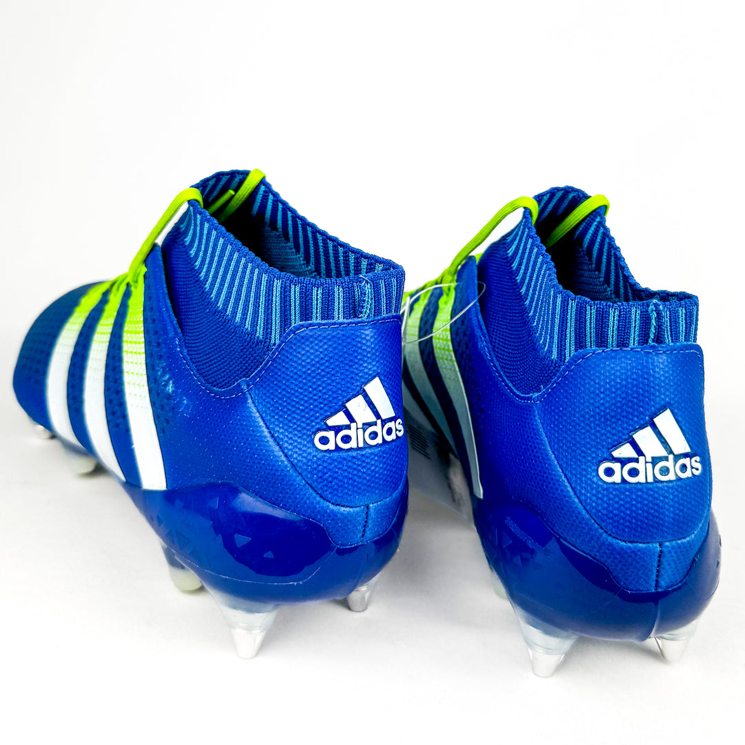 Adidas Ace 16.1 Primeknit SG - Shock Blue/Semi Solar Slime/White *Player-Issued*