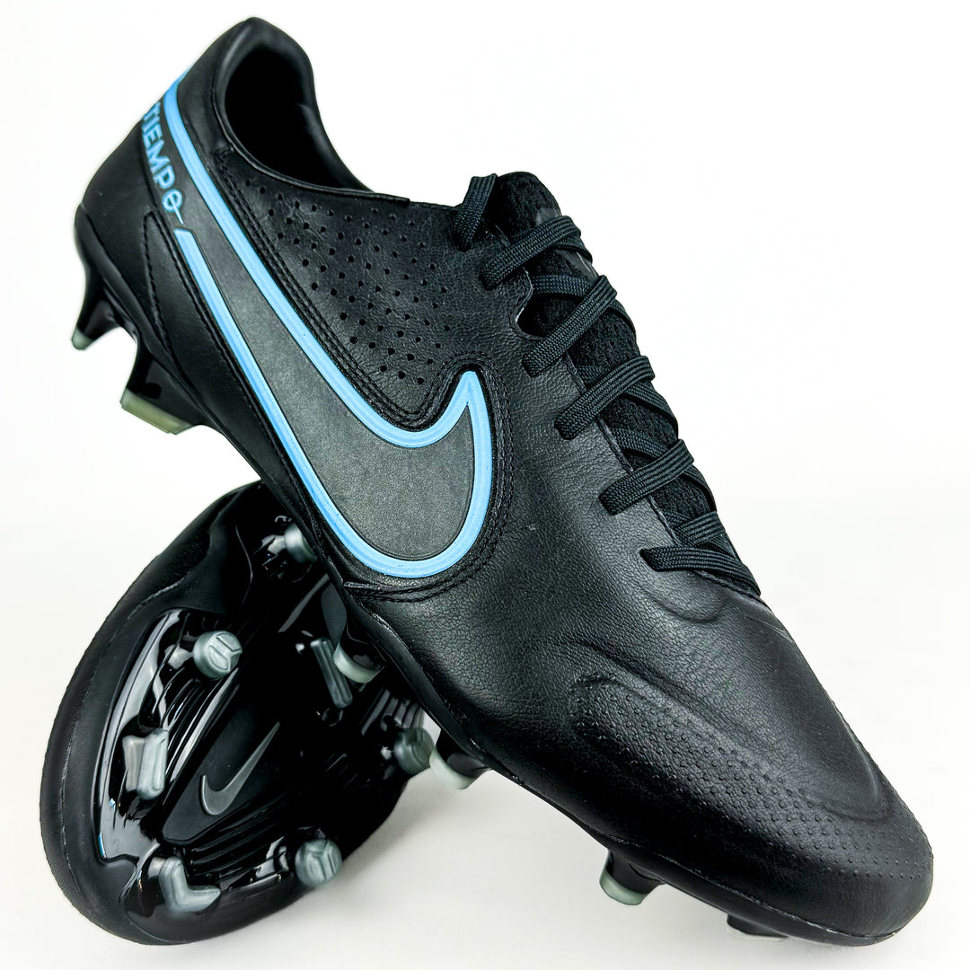 Nike Tiempo Legend 9 Pro FG - Black/Iron Grey/Light Photo Blue *In Box*