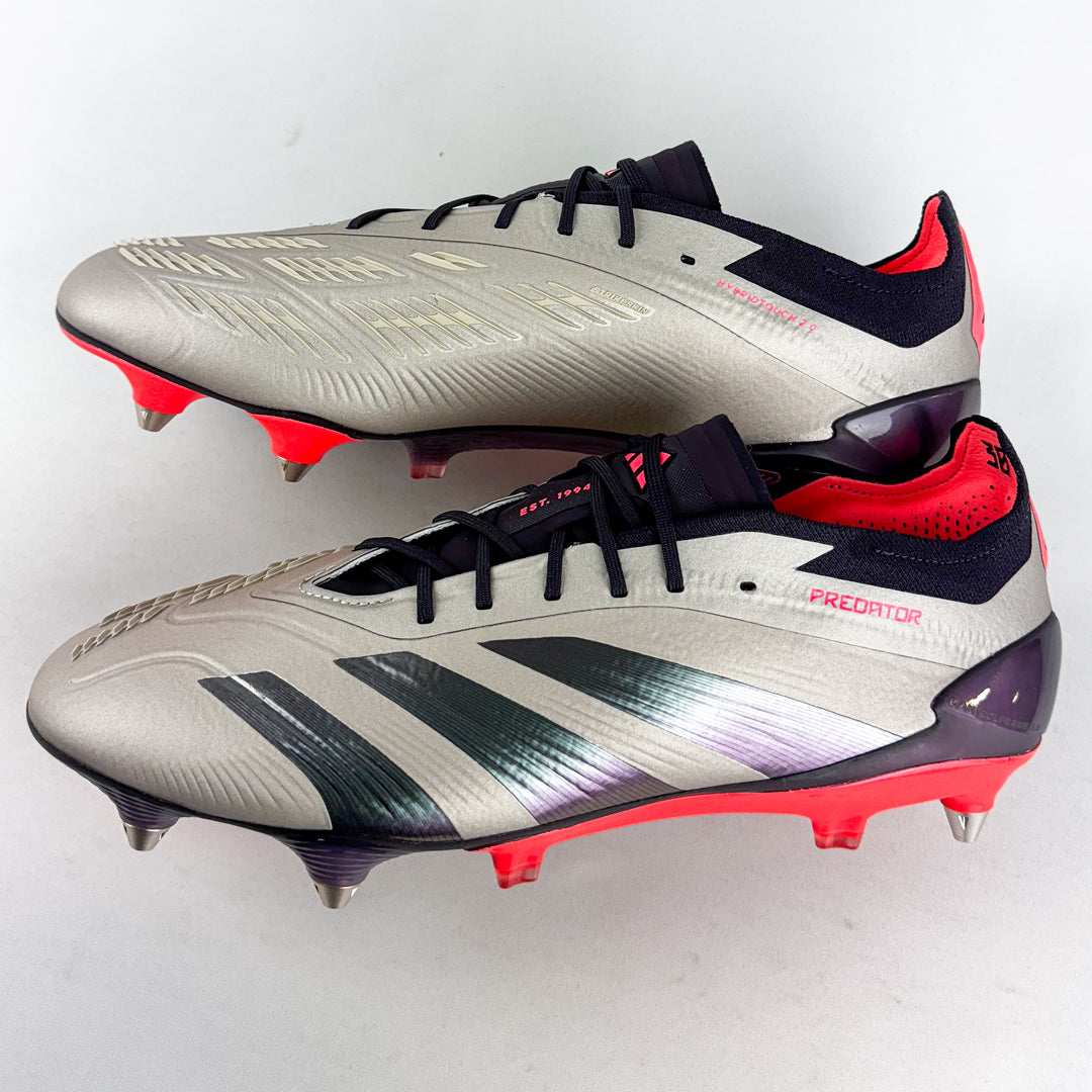 Adidas Predator Elite SG - Platinum Metallic/Aurora Black/Carbon *Brand New*