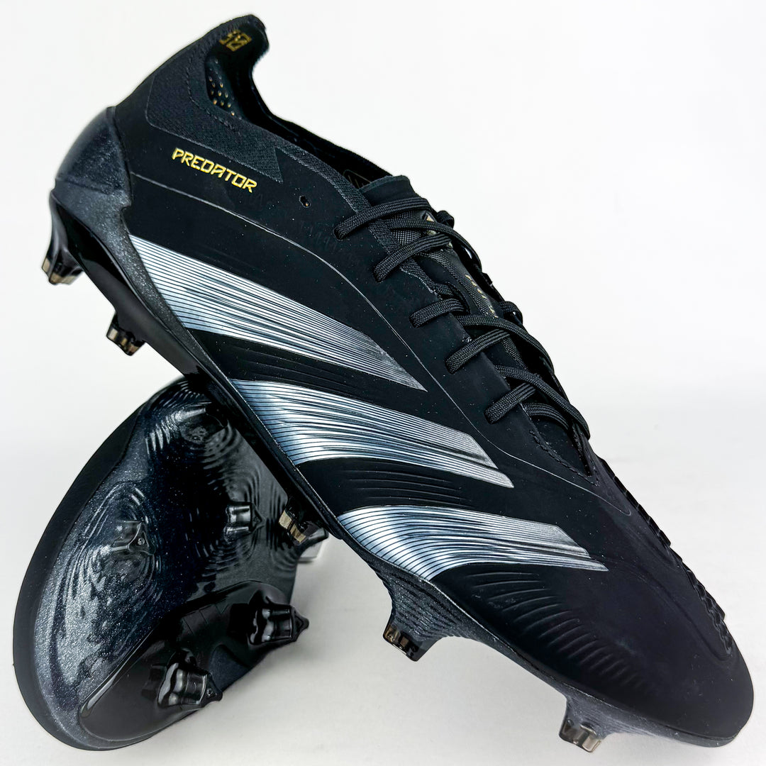 Adidas Predator Elite FG - Core Black/Gold Metallic/Carbon *Brand New*