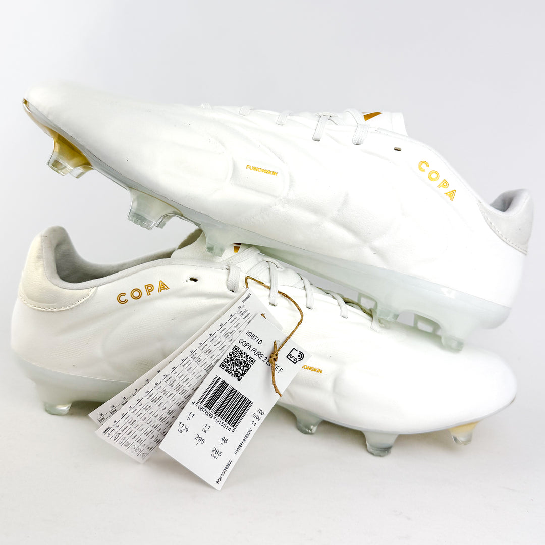 Adidas Copa Pure II .1 FG - White/Gold Metallic *In Box*