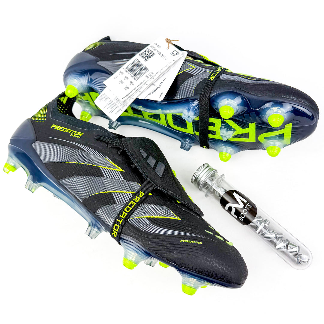 Adidas Predator Elite Tongue FT FG - Core Black/Carbon/Lucid Lemon *In Box*