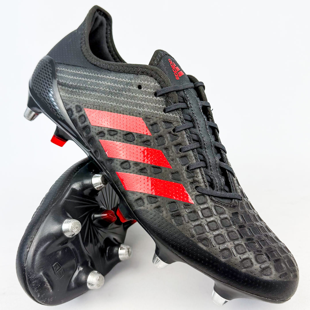 Adidas Predator Malice Control SG - Black/Light Brown/Hi-Res Red/Talc *Wore Once*