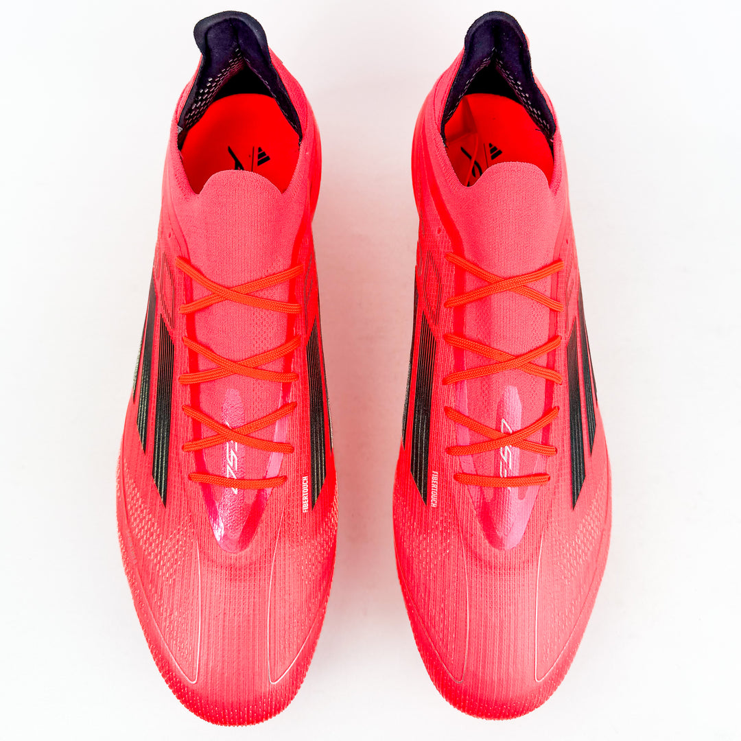 Adidas F50 Elite SG - Turbo/Aurora Black/Platinum Metallic *Laced Mod*