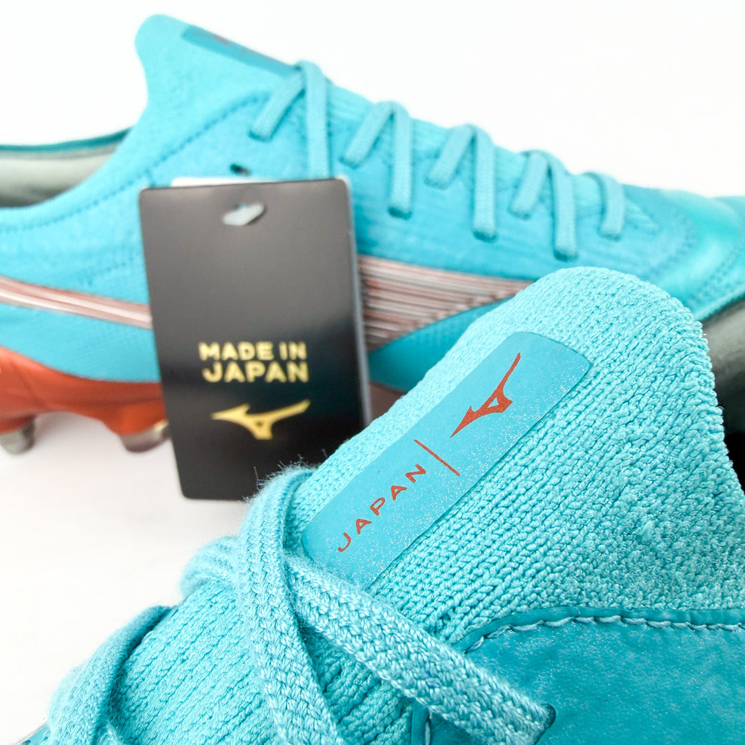 Mizuno Morelia Neo III Beta Elite SG - Made in Japan - Azure Blue/White/Copper *In Box*