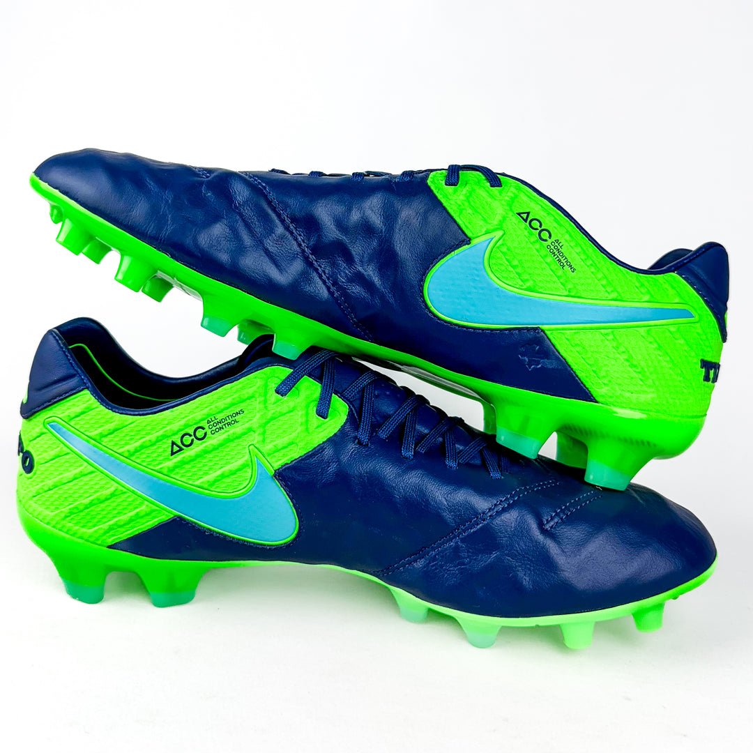 Nike Tiempo Legend VI Elite FG - Coastal Blue/Polarized Blue/Rage Green *Brand New*