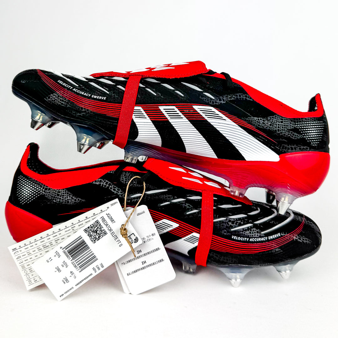 Adidas Predator Elite Tongue x Moments SG - Core Black/White/Vivid Red *In Box*