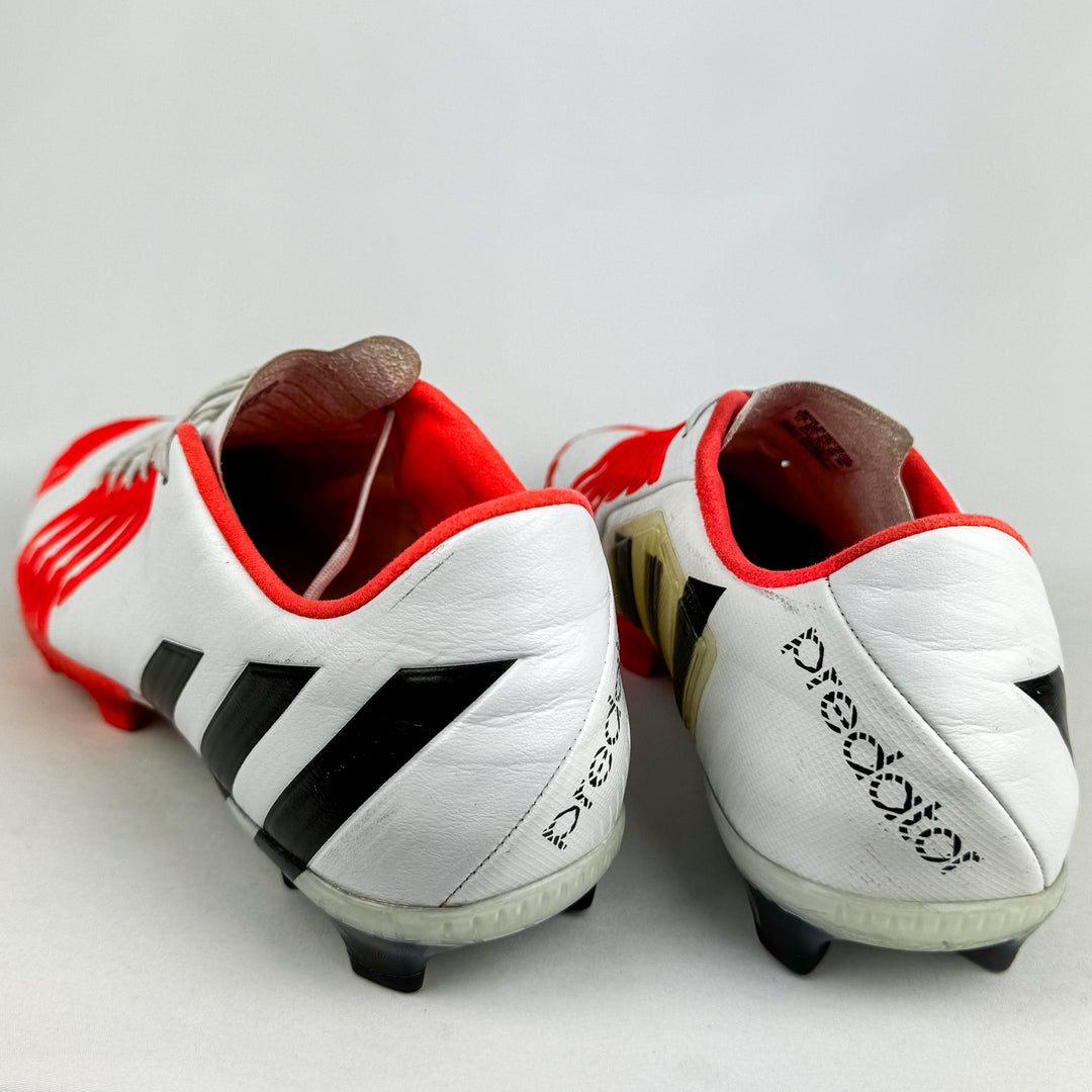 Adidas Predator Instinct FG - White/Solar Red/Black *Pre-Owned*