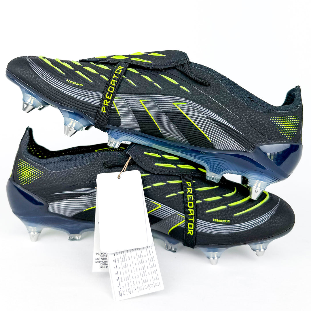 Adidas Predator Elite Tongue FT SG - Core Black/Carbon/Lucid Lemon *In Box*