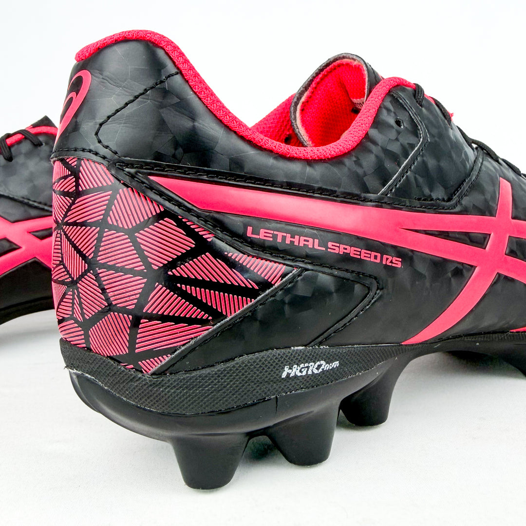 ASICS Lethal Speed RS FG - Black/Coral Red *As New*