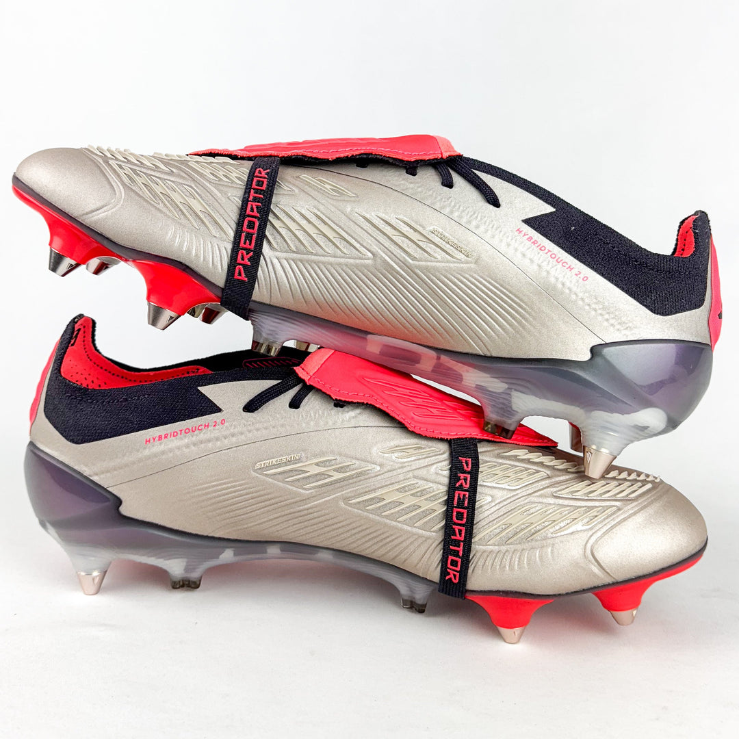 Adidas Predator Elite FT Tongue SG - Platinum Metallic/Aurora Black/Carbon *Brand New*