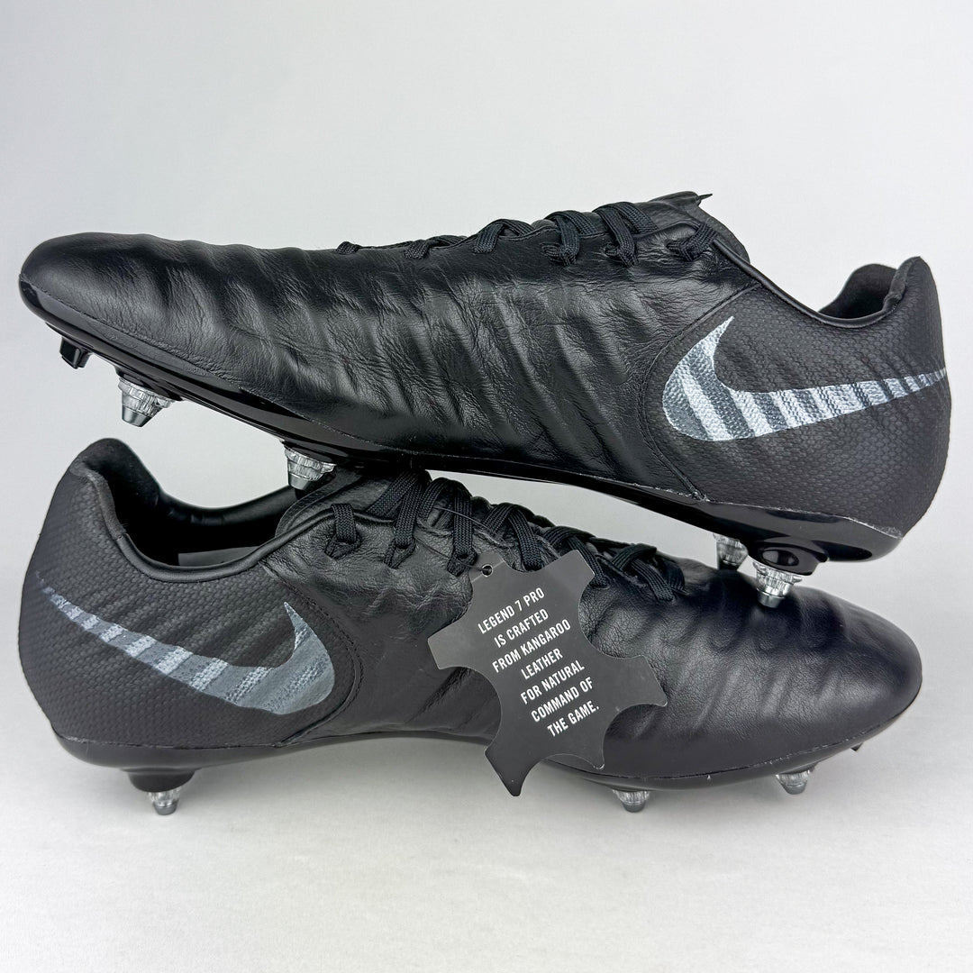 Nike Tiempo Legend VII Pro SG - Black/Black *Brand New*