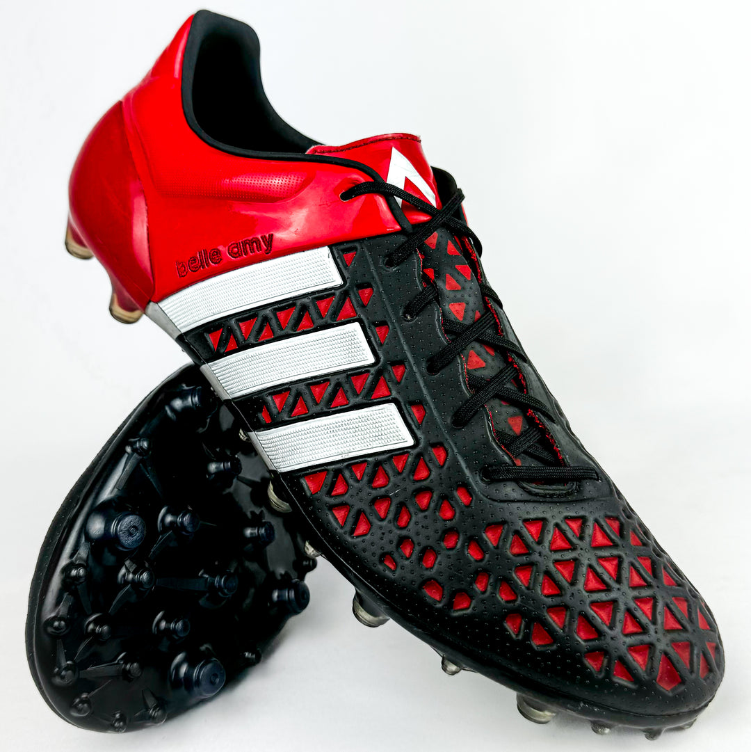 Adidas Ace 15.1 FG - Mi-Adidas - Black/Solar Red/White *Pre-Owned*