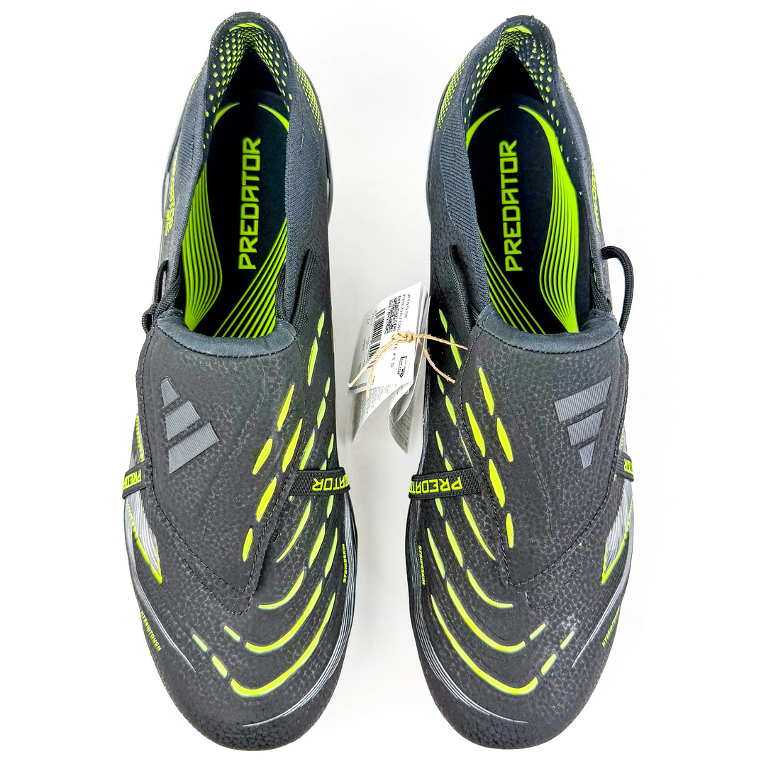 Adidas Predator Elite Tongue FT FG - Core Black/Carbon/Lucid Lemon *In Box*