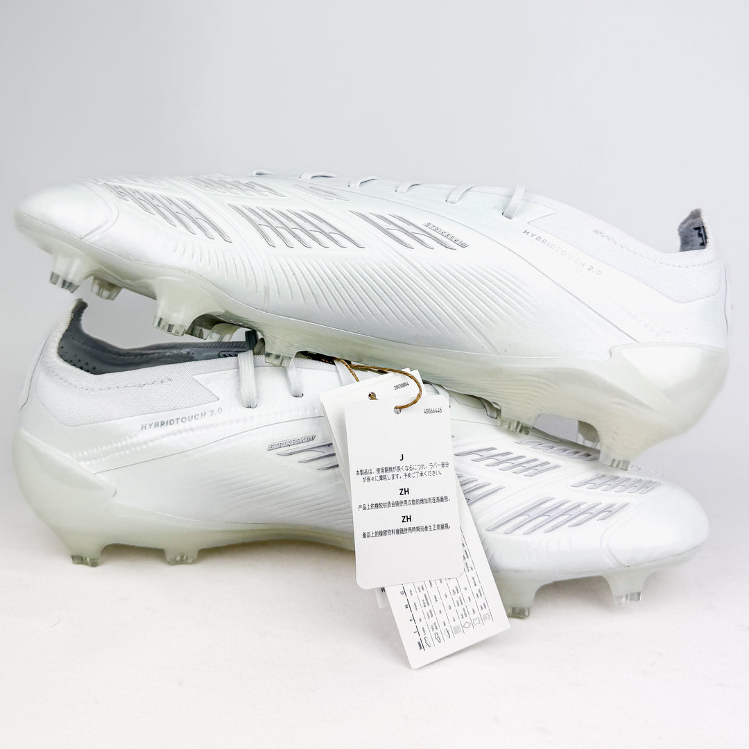 Adidas Predator Elite FG - White/Silver Metallic *Brand New*