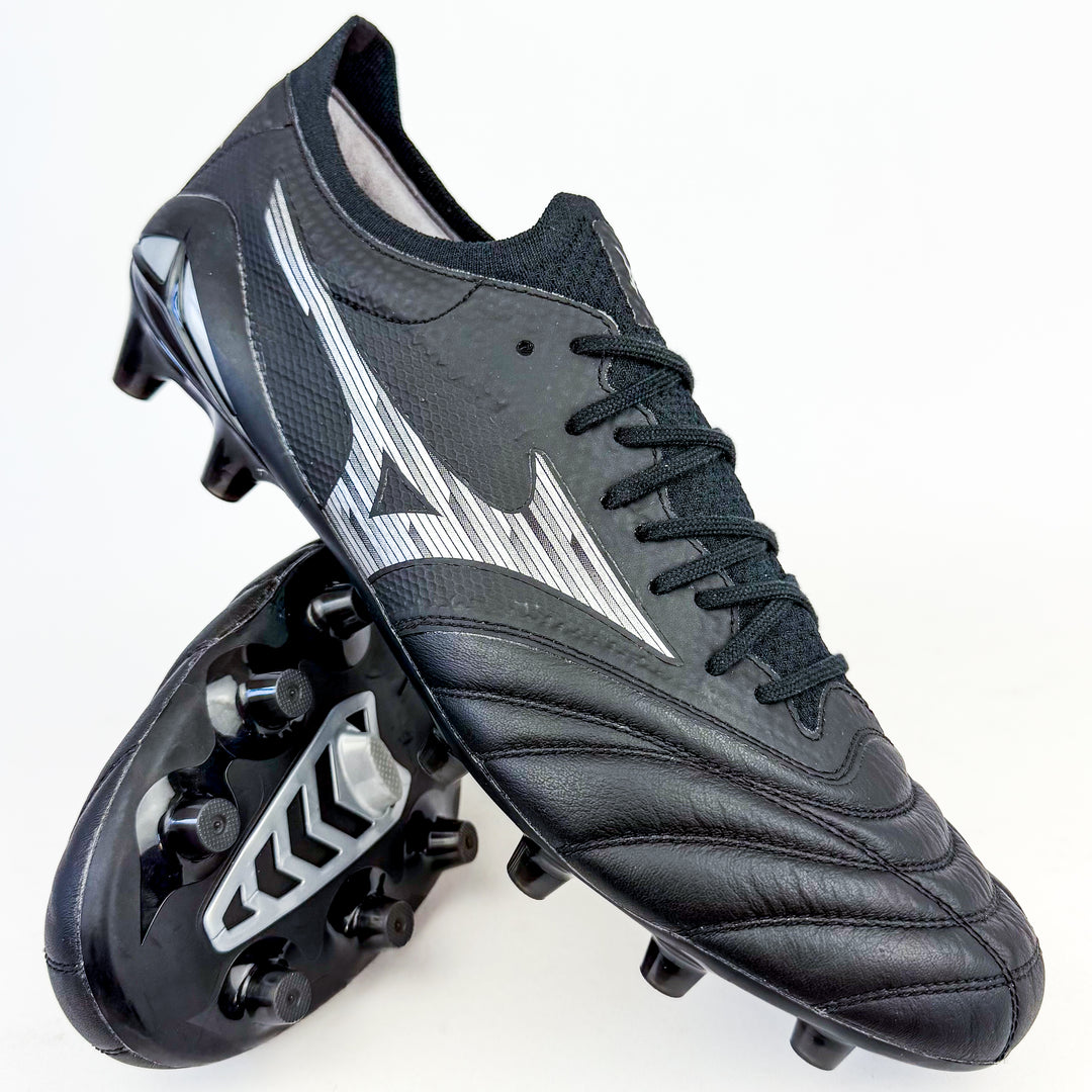 Mizuno Morelia Neo IV Beta Elite FG - Black/Galaxy Silver/Black *Brand New*
