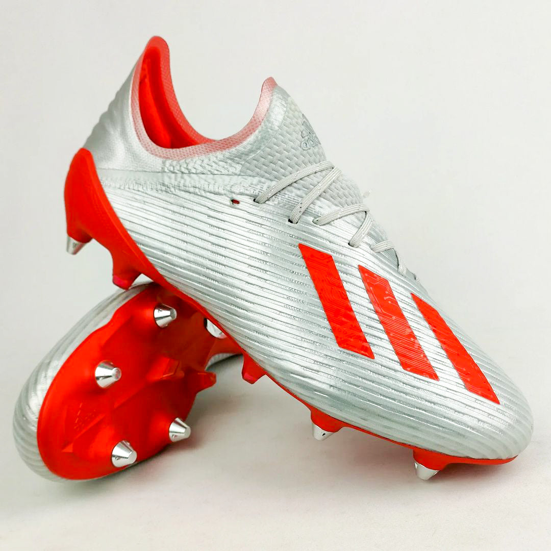 Adidas X 19.1 SG - Silver Metallic/Hi-Res Red *In Box*