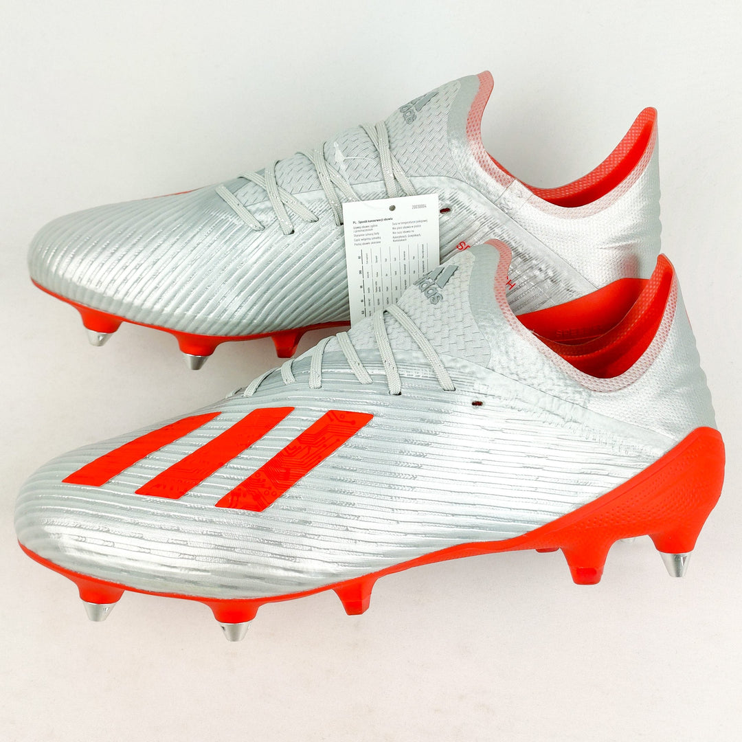 Adidas X 19.1 SG - Silver Metallic/Hi-Res Red *In Box*
