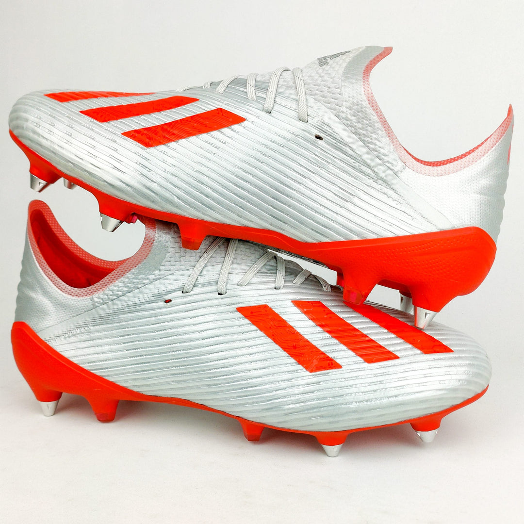 Adidas X 19.1 SG - Silver Metallic/Hi-Res Red *In Box*