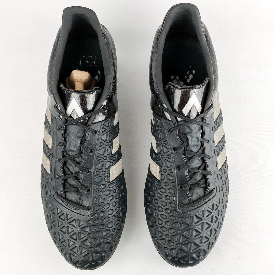 Adidas Ace 15.1 FG - Black/Silver Metallic/Solar Yellow *Pre-Owned*