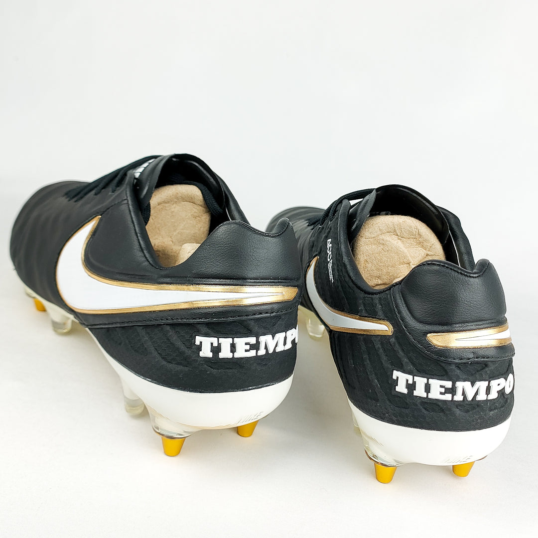 Nike Tiempo Legend VI Elite SG-Pro - Black/Gold Metallic/White *Brand New*