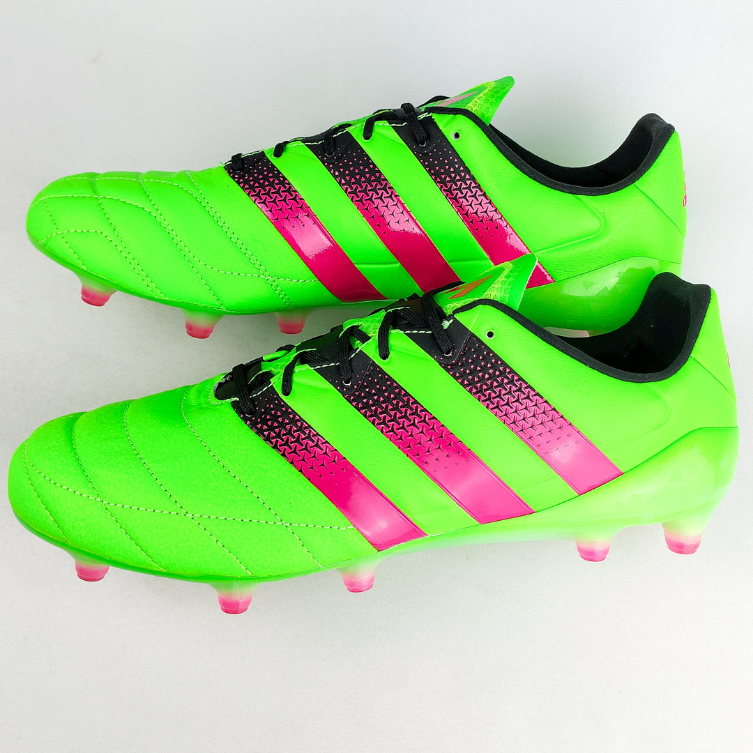 Adidas Ace 16.1 Leather FG - Solar Green/Shock Pink/Black *In Box*