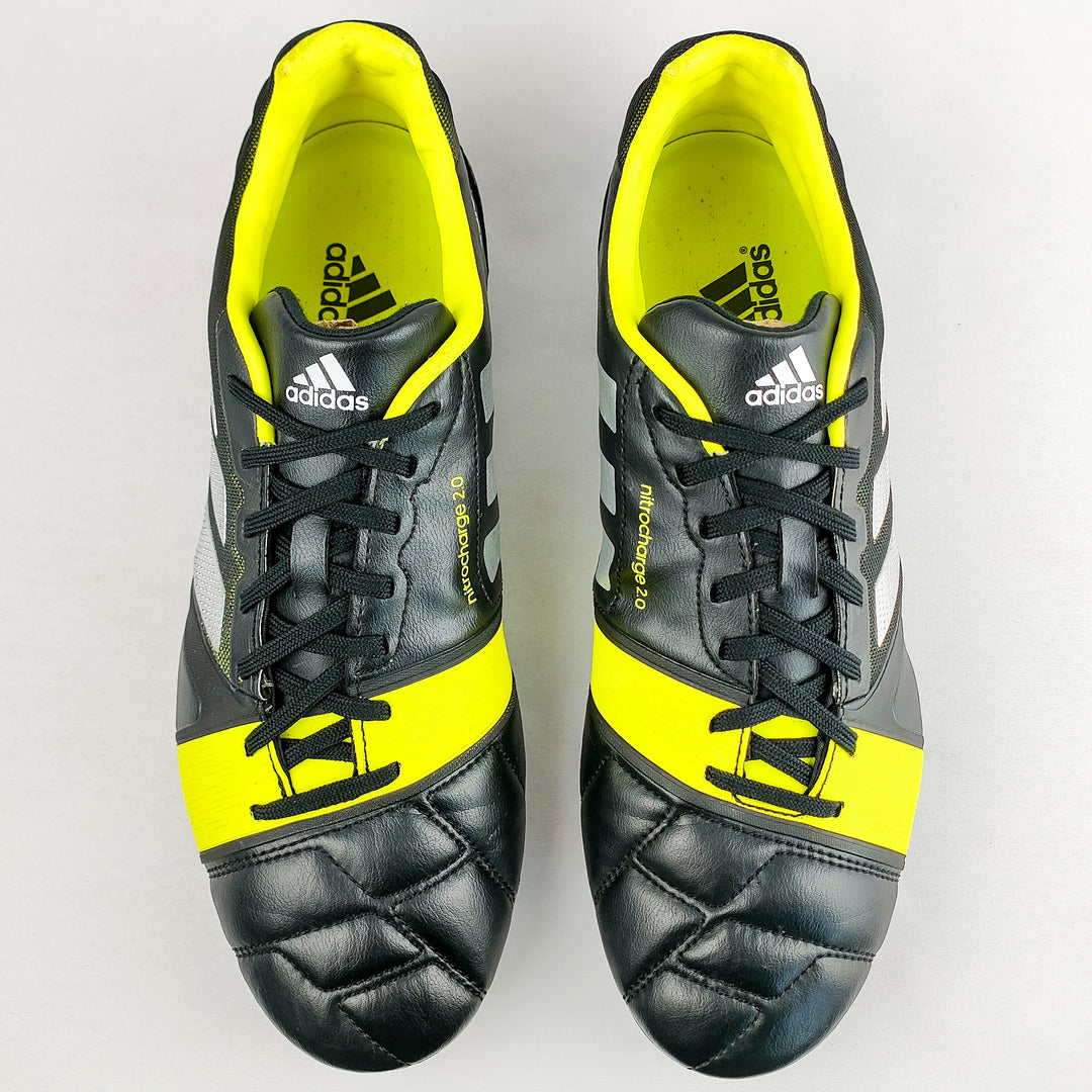 Adidas Nitrocharge 2.0 FG - Black/Silver Metallic/Electricity *Pre-Owned*