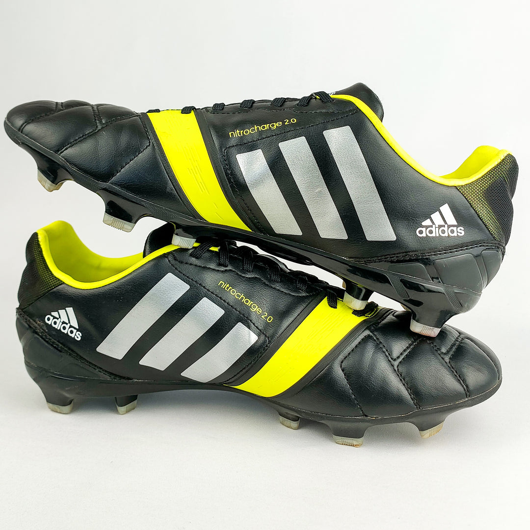Adidas Nitrocharge 2.0 FG - Black/Silver Metallic/Electricity *Pre-Owned*