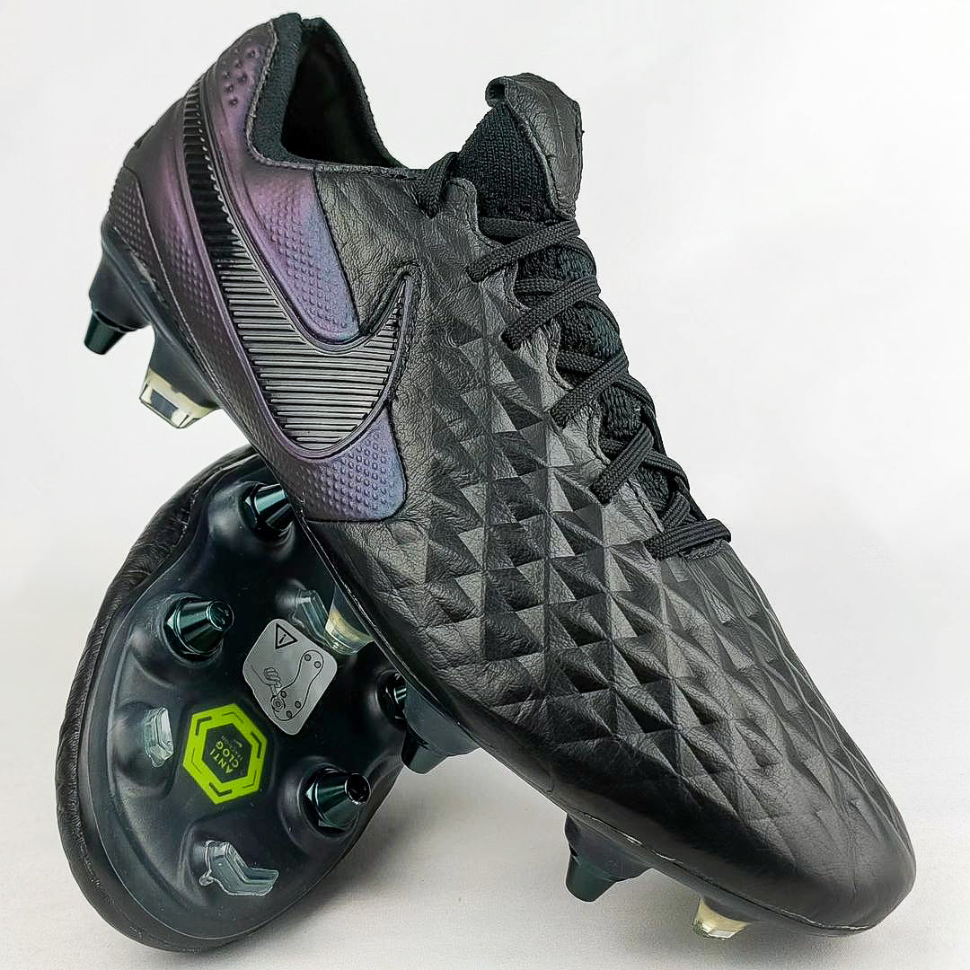 Nike Tiempo Legend VIII Elite Anti-Clog SG-Pro – Black/Kinetic Black *Brand New*