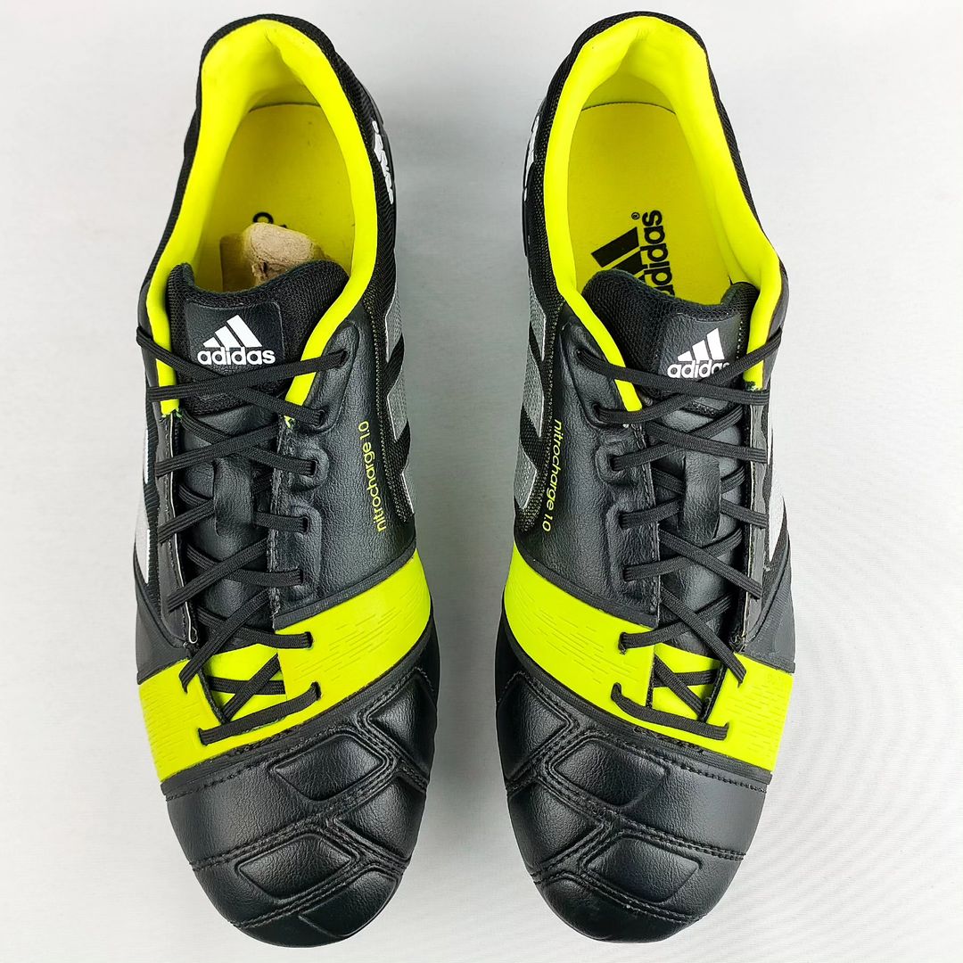 Adidas Nitrocharge 1.0 SG - Black/Silver Metallic/Electricity *Brand New*