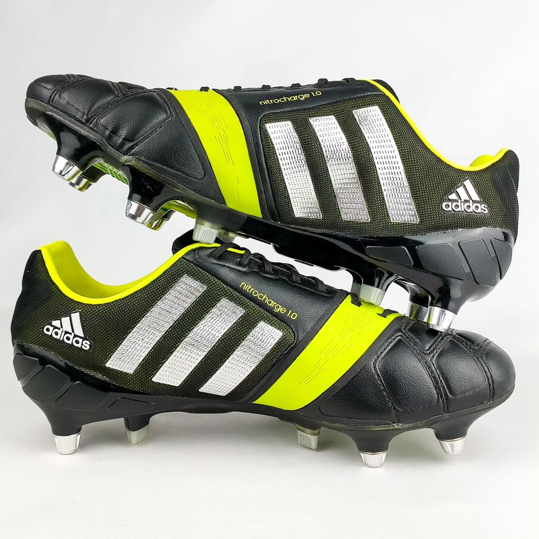 Adidas Nitrocharge 1.0 SG - Black/Silver Metallic/Electricity *Brand New*