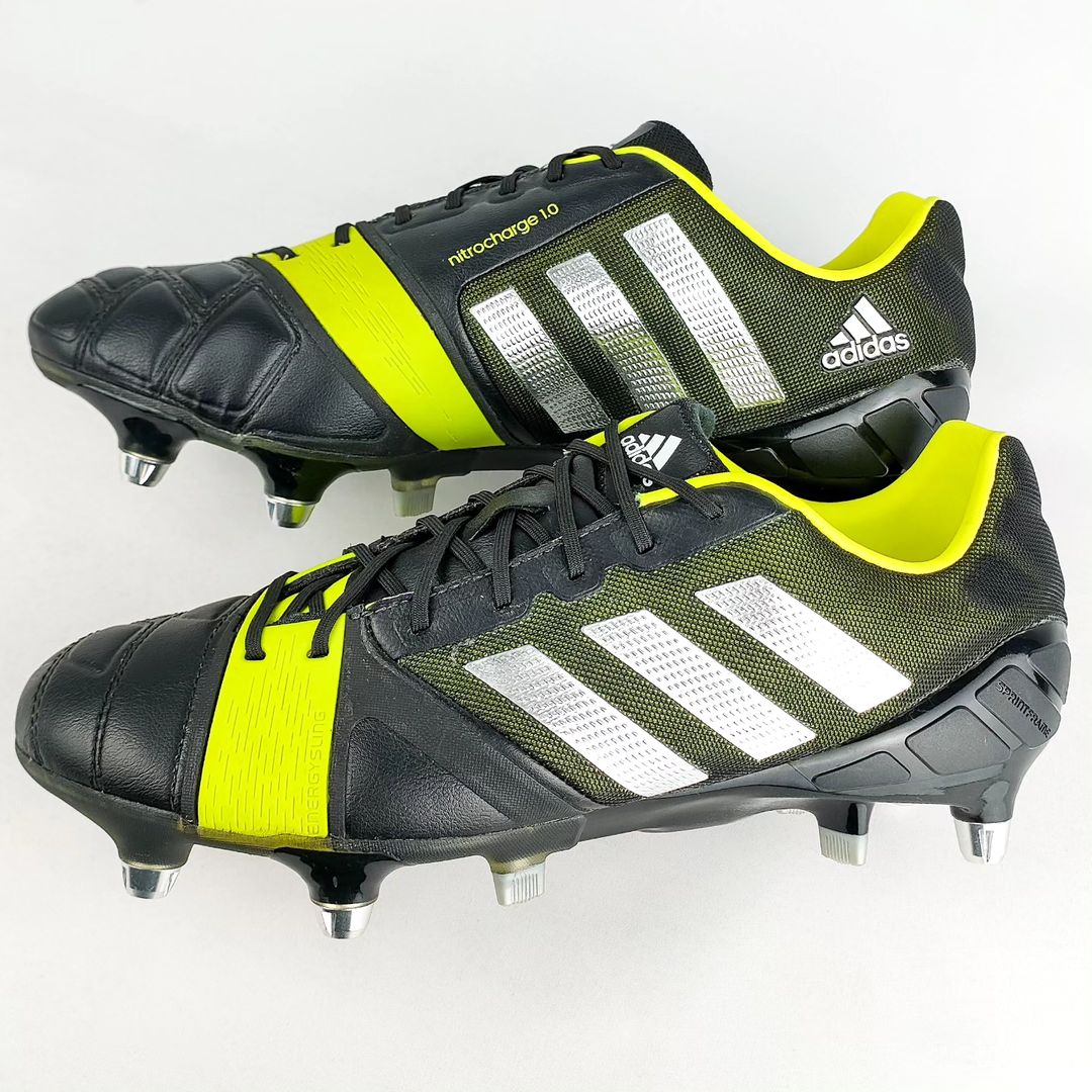 Adidas Nitrocharge 1.0 SG - Black/Silver Metallic/Electricity *Brand New*